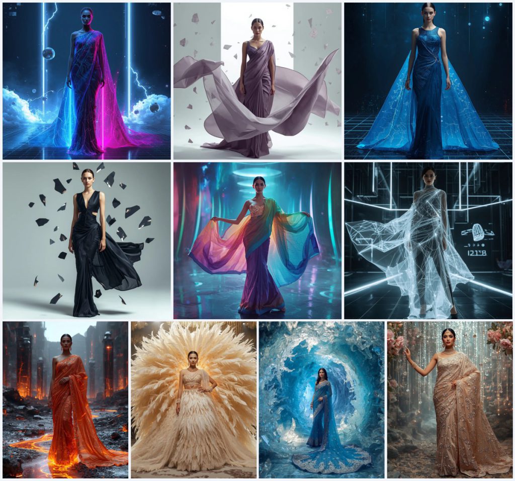 Best 10 Mirror Work Saree AI Image Prompts for Sparkling Traditional Attire | prompt for Gemini girl in saree Instagram — AI image prompt