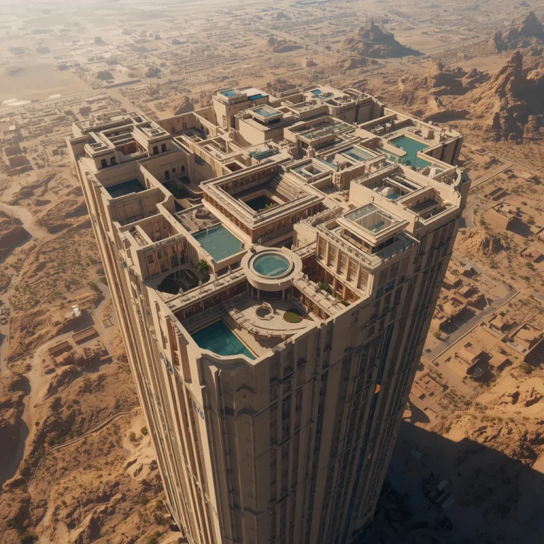 Billionaire Palace Hidden Within Endless Vertical Maze | Trending peacock prompt — AI image prompt