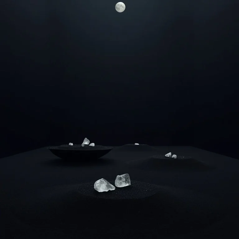 Minimalist Zen Garden With Floating Islands Of Black Sand | Trending Gemini Prompt — AI image prompt