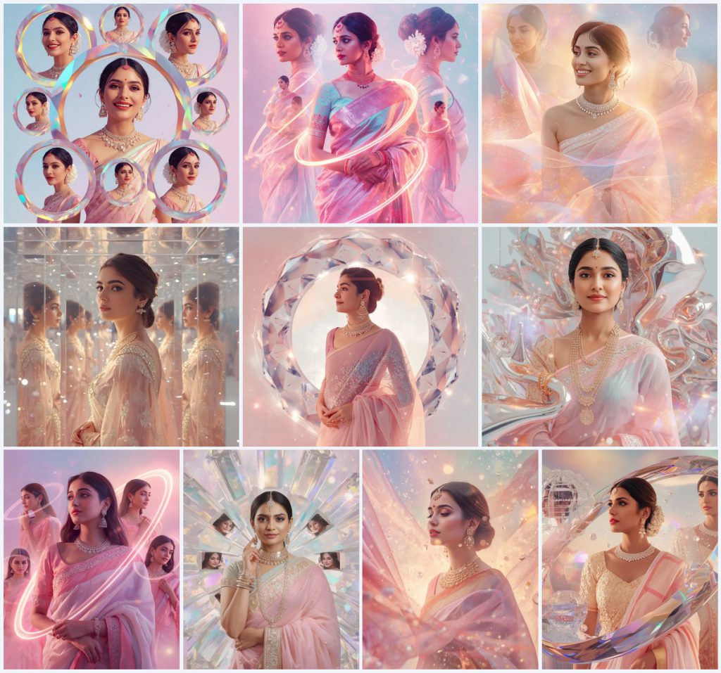 Top 10 Gradient Saree AI Image Prompts for Subtle Color Transition Photography | Prompt for Gemini girl in saree Instagram — AI image prompt